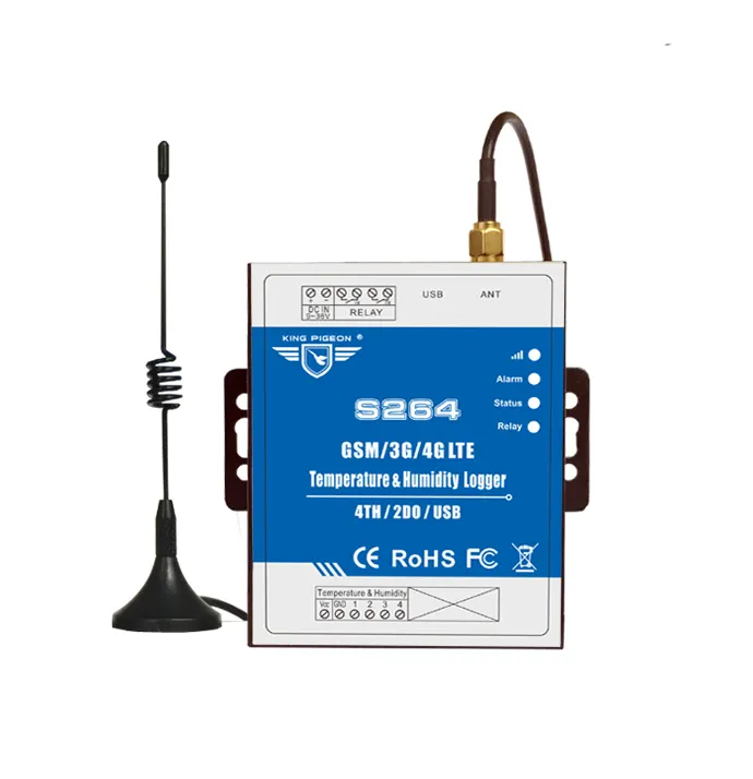 S264/S265/S266 King Pigepon 3G 4G Wireless Temperature & Humidity Data Logger