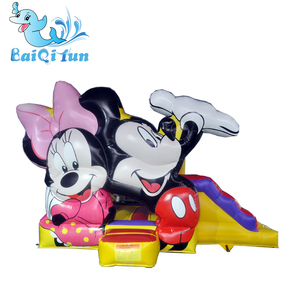 Château gonflable <span class=keywords><strong>Mickey</strong></span> coloré, trampoline commercial de <span class=keywords><strong>dessin</strong></span> animé pas cher - Product Image 1