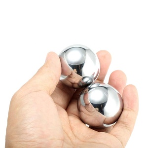 2X chino <span class=keywords><strong>Baoding</strong></span> bolas ejercicio y Handbol salud ejercicio estrés la terapia de relajación cromo Bola de masaje de mano - Product Image 3
