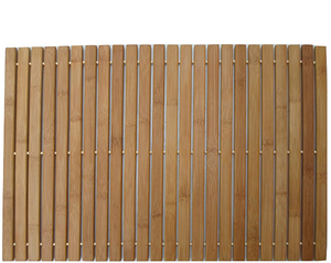 Bath Mat Rolling Non-slip Bamboo Bathroom Natural Bamboo Color Bubble Bag +brown Box Wood Polished 5-7days Modern