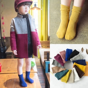 <span class=keywords><strong>Calcetines</strong></span> de algodón orgánico a rayas para niños, bonitos <span class=keywords><strong>calcetines</strong></span> de tubo, Color caramelo, para invierno - Product Image 6