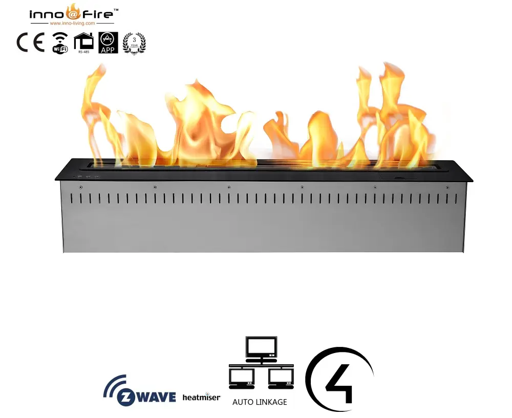 Inno living fire 72 inch camino a bioetanolos intelligent indoor used design fireplace