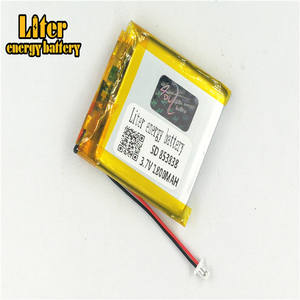 Plug 1.0-<span class=keywords><strong>2</strong></span> P 3.7 V 853838 1800 mah high quality lithium polymer battery rechargeable Li li-ion battery voltage Li- po Li-polymer battery - Product Image 1