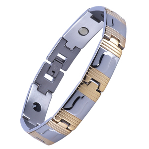 Bracelet magnétique en <span class=keywords><strong>germanium</strong></span> de santé en titane en gros, avantages - Product Image 5