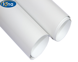 Bâche en tissu PVC Lona Tarp 850 gsm Block out Bâche blanche givrée en PVC 1000D Bâche de tente en PVC pour chapiteau de fête en plein air - Product Image 2