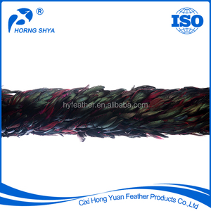 China NO. 1 Pluma de Primera Fábrica de Alta Calidad 8-10 Pulgadas Medio Bronce Schlappen Irid Boa Boas de Plumas Al Por Mayor - Product Image 1