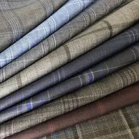 Twill 100% wool 100 merino worsted wool flannel fabric anti static for woven suit garment jacket trousers home and textile