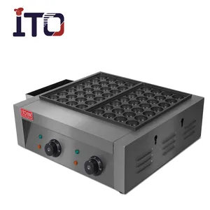 ASQ-666 Double Plates Japanese Takoyaki Maker electric Octopus balls cooking Machine commercial