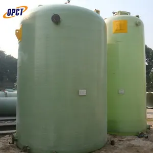 Large diameter FRP tank GRP tank for storage chemicals vertical type