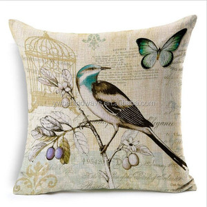 Venta al por mayor de aves y mariposa zafu cojín - Product Image 2