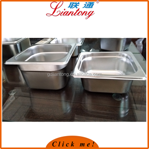 1/6 10 cm de acero inoxidable LFGB certificación Anti Jam Gn Pan helado de alimentos contenedor - Product Image 3