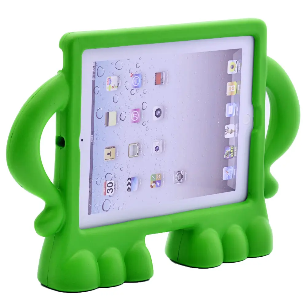 New shockproof hands- free standing cute design for iPad 4 case for kids