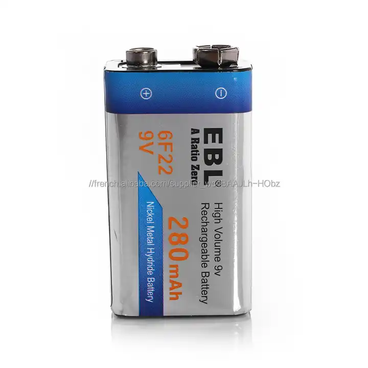 EBL 9V Rechargeable Ni-MH Battery 280mah