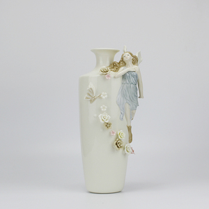 De mariage et décor à la maison en céramique <span class=keywords><strong>anges</strong></span> fleur vase - Product Image 1