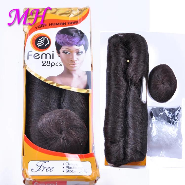 Femi 28pcsヘアアフリカ女性用生バージンインド人毛卸売28pcs Femiヘア在庫あり