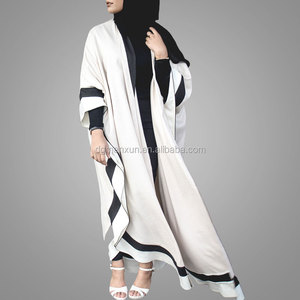 Últimas manga larga musulmán árabe abaya kaftan alta garde kimono kaftan musulmán - Product Image 2