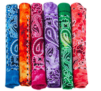 Barato personalizado Bandana impresión Rasta Bandanas Tie Dye tela de algodón Head Wrap bufanda muñequera para la venta