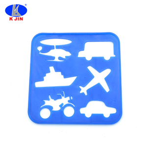 Set di Stencil in Plastica PP Colorati Personalizzati per Bambini, Kit Artistico per DIY, Scrapbook, Scrittura, Alfabeto e Numeri - Product Image 4