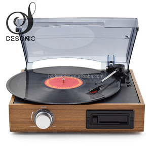 DS-2011 Đơn Giản Cổ Điển Cassette Turntable Vinyl Hồ Sơ Máy Nghe Nhạc - Product Image 1