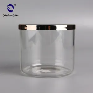 Neues Design Leere Gläser für Kerzen Herstellung von Glas mit dünnem Boden für Kerzen