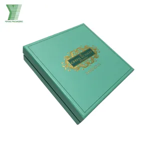 Роскошный дизайн, Высококачественная жесткая картонная коробка для конфет, коробка для шоколада с папиросной бумагой и разделителем бумаги