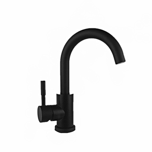 Rv-grifo pequeño para <span class=keywords><strong>lavabo</strong></span> de baño, de acero inoxidable, negro mate - Product Image 1