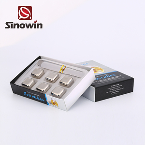 Cubitos de <span class=keywords><strong>Hielo</strong></span> Reutilizables de Acero Inoxidable Ecológicos para Enfriar Cerveza y Whisky, Accesorios de Bar - Product Image 6