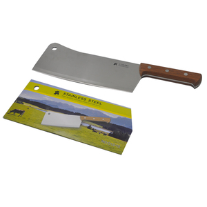 Mannaia Professionale per Ossa, Coltello da <span class=keywords><strong>Macellaio</strong></span> Resistente con Manico in Legno - Product Image 5