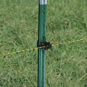 Poste tachonado de metal de 8 pies pintado verde en venta - Product Image 4