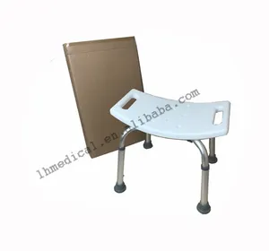 Stable plastic shower stool for elderly