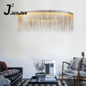 Dövme demir lineer avize modern LED kolye ışık - Product Image 6