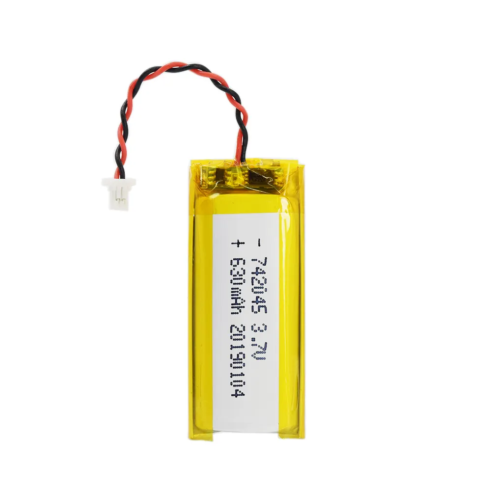 GEB 3.7v 742045 630mah lithium polymer battery for metal detector