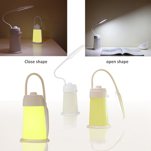 Mini lampe de lecture LED multifonctionnelle, avec batterie AA * 3, pliable, 2 Modes, veilleuse de bureau avec Port de chargement USB - Product Image 4
