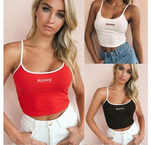 2023 Best Selling <strong>Women</strong> Sleeveless Crop <strong>Top</strong> Vest Sexy Letter Print <strong>Tube</strong> <strong>Top</strong> - Product Image 2