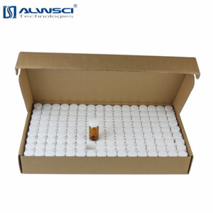 ALWSCI örnek amber depolama 20ml cam flakon ile 24-400 vida konu kap <span class=keywords><strong>septa</strong></span> ile önceden birleştirilmiş 144pk - Product Image 2