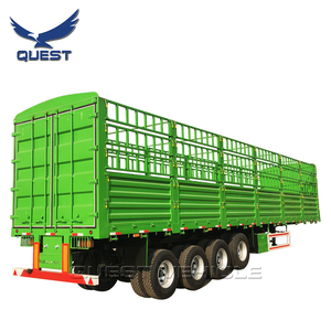 Récolte de canne à sucre en acier personnalisé semi-remorque, pieu de bétail clôture <span class=keywords><strong>Cargo</strong></span> semi-remorque pour la vente - Product Image 4