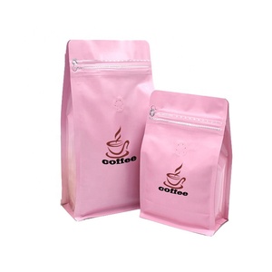 Eco Friendly personalizzato stampato cibo imballaggio chicco di caffè in polvere con valvola cerniera lamina <span class=keywords><strong>rosa</strong></span> lamina di caffè sacchetti - Product Image 2