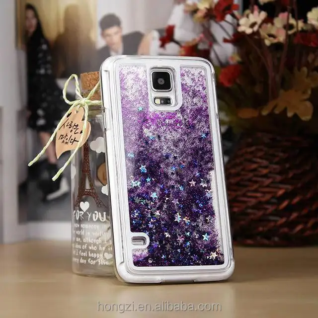 แบบไดนามิกของเหลว Glitter Paillette Sand Quicksand สำหรับ Samsung Galaxy S5 S6 4 EDGE หมายเหตุ 3 4