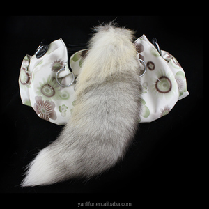 Uso de ropa 45 cm cola de piel de zorro XXL bolsa colgante llavero cola de zorro cola de animal piel llavero real - Product Image 1