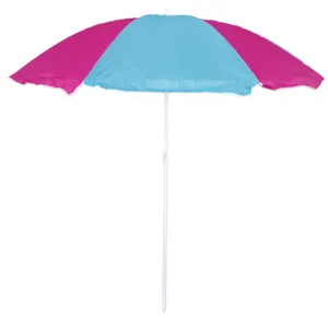 Promotion Polyester Taffeta Beach Umbrella,stock Cheap Umbrella Outdoor Furniture Umbrella on Sale Customized with Logo 2.7mm 8K