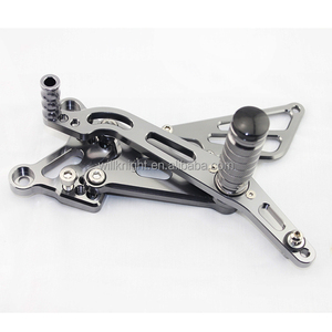 Set de repose-pieds arrière réglables CNC, appui-pieds pour Honda, Yamaha, Suzuki, Kawasaki, Ducati et Triumph, pièces - Product Image 4