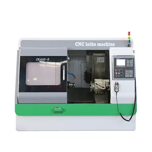 CNC مخرطة السرير مخرطة CK46D-8 تحول و طحن مخرطة مخرطة cnc مستوية