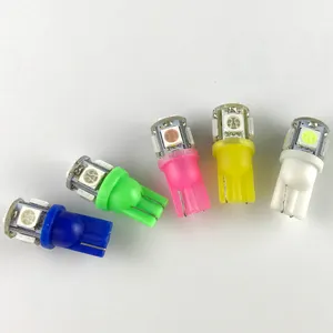 12Vソケットカー自動照明168194 w5w 5050 5smd T10LEDカーバルブ