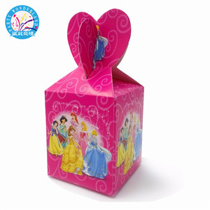 <span class=keywords><strong>2023</strong></span> Beautiful six princess party supplies scatola di dolci di carta cartoon kids birthday baby shower decorazione scatole di caramelle di carta - Product Image 4