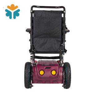 Rehabilitation Therapy Durable <strong>Folding</strong> Steel <strong>Mini</strong> Power <strong>Wheelchair</strong> for Disabled