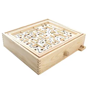 Mini Qute 3D labyrint magische intellect bal kids balans training educatief speelgoed 3d puzzel verkennen platform spel