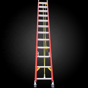 <span class=keywords><strong>Escalera</strong></span> retráctil telescópica de fibra de vidrio de <span class=keywords><strong>20</strong></span> escalones profesional de alta calidad - Product Image 2