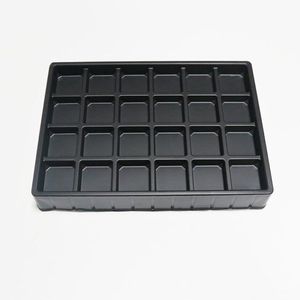 Tùy Chỉnh Màu Đen/Vàng Vỉ Nhựa Thermoforming Hình Trái Tim Dùng Một Lần Sô Cô La Biscuit Chèn Đóng Gói Khay - Product Image 6