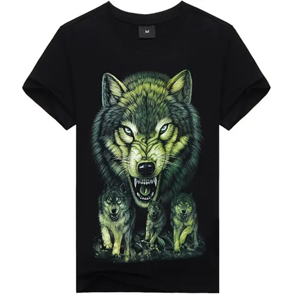 Wholesale 3d t-shirt with animal print
