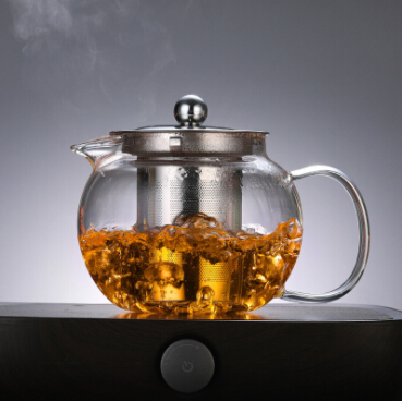 Glass Teapot with Removable Infuser, 45oz Blooming and Loose Leaf Tea Pot Safe Tea Pot and Tea Strain